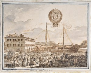 Aerostato costruito ad Aix da Jean Antoine Constantin