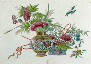 Fiori in un vaso da Jean Antoine Fraisse