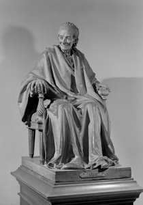 Scultura seduta di Voltaire (1694-1778) da Jean Antoine Houdon