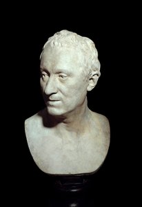 Busto in terracotta del filosofo Denis Diderot (1713-1784)