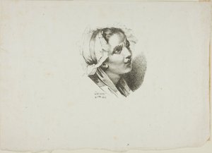 Studio della testa di una giovane ragazza da Jean Antoine Laurent