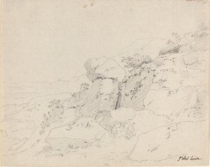 Massi Glaciali al Margine di una Montagna da Jean Antoine Linck