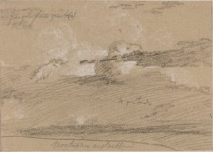 Studio delle nuvole sopra le montagne