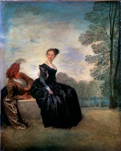 Una donna capricciosa La Boudeuse, 1718 da Jean Antoine Watteau