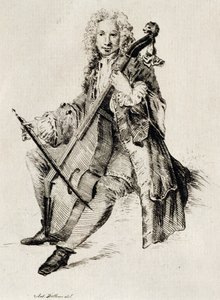 Violoncellista da Jean Antoine Watteau