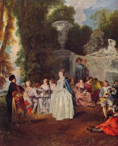 Fetes Venitiennes, c1718, 1938 da Jean Antoine Watteau