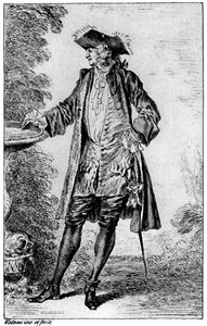 Figura, c1700-1720, 1924 da Jean Antoine Watteau