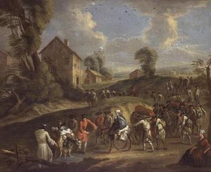 Fanteria in marcia da Jean Antoine Watteau