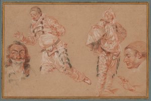 Comici italiani da Jean Antoine Watteau