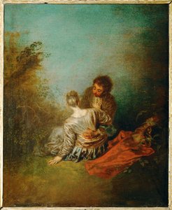 Le Faux Pas ... da Jean Antoine Watteau