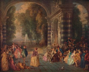 I Piaceri del Ballo Le Bal Champetre da Jean Antoine Watteau