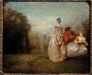 Les deux cousins da Jean Antoine Watteau