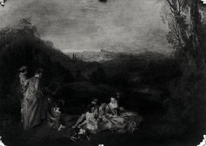 Amore pacifico, c.1718-19 da Jean Antoine Watteau