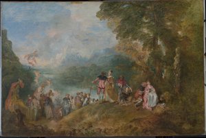 Pellegrinaggio a Citera Imbarco per Citera, 1717 da Jean Antoine Watteau