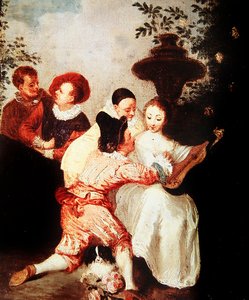 Studio per Il narratore da Jean Antoine Watteau