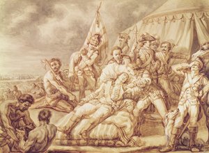 La morte del Marchese de Montcalm de Saint-Veran (1712-59)