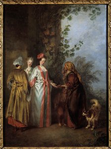La chiromante da Jean Antoine Watteau