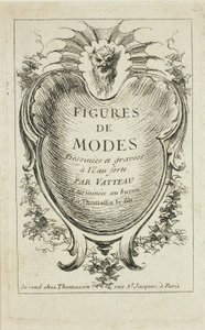 Frontespizio, da Figures de modes da Jean Antoine Watteau