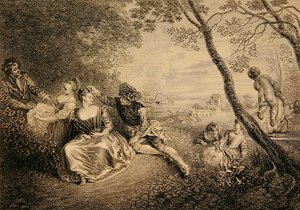 Divertimenti campestri da Jean Antoine Watteau