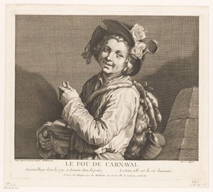 Ragazzo con una pentola rumorosa