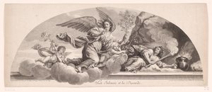 Rappresentazione allegorica con Gelosia e Discordia da Jean Audran