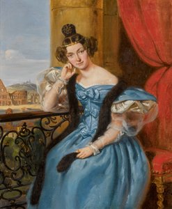 Ritratto di Ekaterina Nikolaevna Meshcherskaya, nata Karamzina 1806-1867, 1835 da Jean Auguste Bard