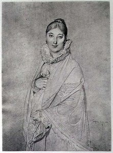 Ritratto di una donna da Jean Auguste Dominique (after) Ingres