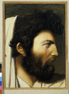 Ritratto di un uomo di profilo da Jean Auguste Dominique (after) Ingres