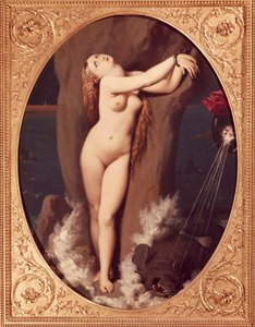 Angelica incatenata, prima versione di Ruggiero che salva Angelica