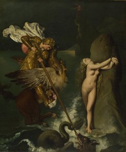 Angelica salvata da Ruggiero, 1819-1839 da Jean Auguste Dominique Ingres