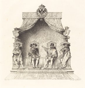 Quattro Magistrati di Besançon da Jean Auguste Dominique Ingres
