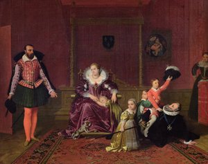 Enrico IV gioca con i suoi figli mentre l