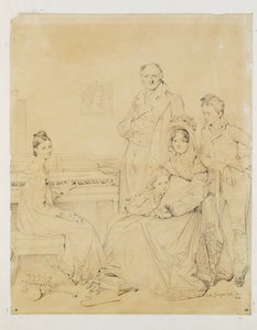 La famille Stamaty … da Jean Auguste Dominique Ingres