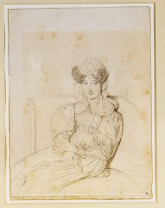 Marie Marcotte de Sainte Marie, cognata di Marcotte ... da Jean Auguste Dominique Ingres