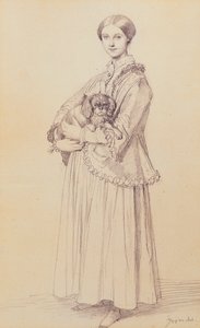 Ritratto di Mademoiselle Marie Reiset, poi Vicomtesse Adolphe-Louis-Edgar de Segur-Lamoignon, 1850 da Jean Auguste Dominique Ingres
