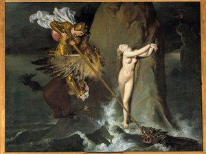 Ruggiero libera Angelica da Jean Auguste Dominique Ingres