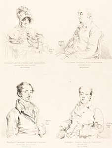 Sylvester (Douglas) Lord Glenbervie; Katherine Anne (North) Glenbervie; Frederic (North) Conte di Guilford; Frederic Sylvester Douglas da Jean Auguste Dominique Ingres