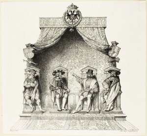 I quattro magistrati di Besançon da Jean Auguste Dominique Ingres