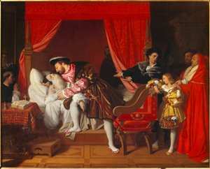 Il re di Francia Francesco I (1492-1547) riceve l