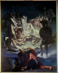 Il sogno di Ossian da Jean Auguste Dominique Ingres