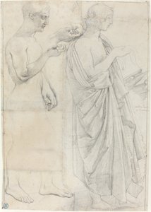 Due studi di Virgilio da Jean Auguste Dominique Ingres
