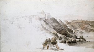 Veduta di Tivoli da Jean Auguste Dominique Ingres