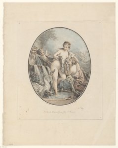 Leda e il cigno da Jean Augustin Léveillé
