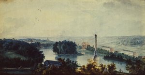 Tsarskoye Selo. La Colonna di Chesme, 1780s da Jean Balthazard de la Traverse