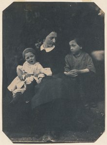 Madre con due bambini, c. 1855 da Jean Baptist Frénet