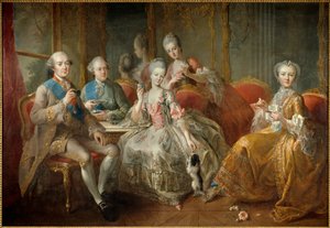 La famiglia del duca di Penthièvre nel 1768 o 