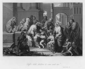 Cristo benedice i bambini, Luca XVIII da Jean Baptiste (after) Jouvenet