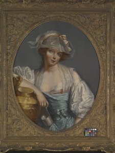 Una giovane cameriera da Jean Baptiste (school of) Greuze