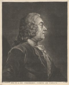 Ph. Cl. A. de Thubières, Conte di Caylus da Jean Baptiste André Gautier Dagoty
