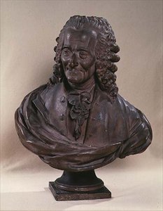 Busto di Voltaire (1694-1778) da Jean Baptiste Antoine Cadet de Beaupre